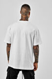 Oversize Düz Beyaz Tshirt