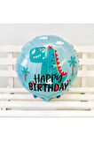 Sevimli Dinozor Konsept 1 Yaş Balon Set Jurassic Dinozor Tema Doğum Günü Folyo Balon Set