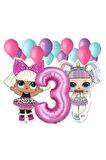 Lol Surprise Balon Seti Lol Bebek 3 Yaş Balon Seti Lol Doğum Günü Parti Seti