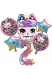 Unicorn Lol Bebek Konsept 2 Yaş Balon Doğum Günü Set Yaş Balon Set
