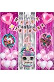 Unicorn Lol Surprise 4 Yaş Balon Seti Lol Bebek Balon Seti Lol Doğum Günü Parti Seti
