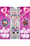 Unicorn Lol Surprise 7 Yaş Balon Seti Lol Bebek Balon Seti Lol Doğum Günü Parti Seti