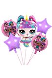 Unicorn Lol Surprise Balon Seti Lol Bebek Balon Seti Lol Doğum Günü Parti Seti