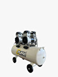 SESSİZ YAĞSIZ PİSTONLU KOMPRESÖR - 100 Lt - 3 HP - 8 Bar - Hava Üretimi: 400 Lt/dk. - 220 Volt