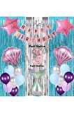 Deniz Kızı 3 Yaş Doğum Günü Konsept Balon Set Mermaid Balloon Set Deniz Kızı Günü Seti