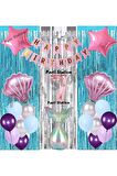 Deniz Kızı 7 Yaş Doğum Günü Konsept Balon Set Mermaid Balloon Set Deniz Kızı Günü Seti