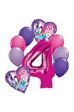 My Little Ponny Balon Set My Little Ponny Folyo Balon Set Konsept Doğum Günü Set 4 Yaş Balon