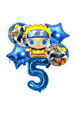 Anime Naruto 1 Yaş Doğum Günü Balon Set Naruto Konsept Doğum Günü Parti Balon Set