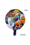 Anime Naruto 1 Yaş Doğum Günü Balon Set Naruto Konsept Doğum Günü Parti Balon Set