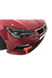 Seat Leon (2017-2019) Fr - Style - Xcellence Uyumlu Custom Ön Ek (plastik)