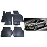 Ford Focus 3 2011-2014 3D Havuzlu Oto Paspas Siyah