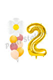 Papatya Konsept 9 Yaş Balon Set Papatya Çiçek Bahar Konsept Doğum Günü Parti Balon Set