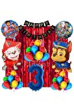 Paw Patrol Balon Seti Paw Petrol Yaş Balon Seti Paw Patrol Doğum Günü Set Paw Patrol Marshlall Chase