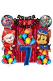 Paw Patrol 7 Yaş Balon Seti Paw Patrol Doğum Günü Set Paw Patrol Marshlall Chase