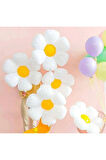 Çiçek ve Bahar Konsept Papatya Balon Set Papatya Balon Buketi Daisy Balloon Doğum Günü Balon Set