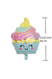 Pastane Şeker Cupcake Konsept Doğum Günü Balon Set İce Cream Tema Doğum Günü Balon