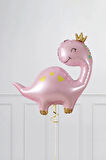 Pembe Dinozor Konsept 9 Yaş Balon Set Sevimli Pembe Dinozor Doğum Günü Folyo Balon Set