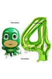 Pijamaskeliler Yaş Balon Seti Pjmasks Konsept Helyum Balon Set Pijamaskeli Doğum Günü Set
