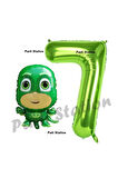 Pijamaskeliler Yaş Balon Seti Pjmasks Konsept Helyum Balon Set Pijamaskeli Doğum Günü Set