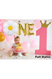 Papatya Konsept ONE 1 Yaş Doğum Günü Parti Balon Set Papatya ONE Folyo Balon
