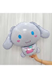 Sanrio Kuromi Cinnamon 1 Yaş Balon Set Anime Hello Kitty Kuromi Cinnamon Konsept Doğum Günü Balon