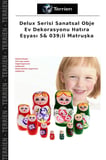 Delux Serisi Sanatsal Obje Ev Dekorasyonu Hatıra Eşyası 5& 039;li Matruşka