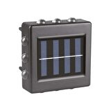 Asyagrup Panther Çim Ayaklı Solar Led Duvar Aplik / 20 Smd Led - Beyaz Işık