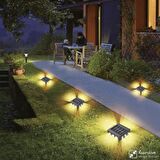 Asyagrup Panther Çim Ayaklı Solar Led Duvar Aplik / 20 Smd Led - Beyaz Işık