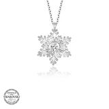 Swarovski Taşlı Gümüş Kartanesi Bayan Kolye