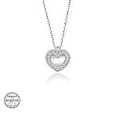 Swarovski Taşlı Gümüş Kalp Kadın Kolye