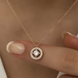 Gümüş Minimal Yuvarlak Tektaş Kadın Kolye