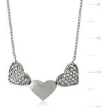 Gümüş 3 Kalpli Kadın Kolye