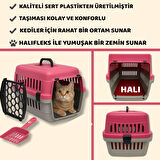 Beylini Kedi Köpek Evcil Hayvan Taşıma Kutusu Yumuşak Zeminli Portatif Seyahat Veteriner Uyumlu Hafif Evcil Hayvan Çantası Pratik Kullanımlı Evcil Hayvan Taşıyıcı Pembe 28X33X45 cm