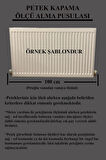 Kalorifer Petek Kapama 100 Cm (İÇ ÖLÇÜSÜ) Hazeran Desenli Mdf Safir Meşe