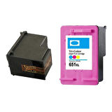 Hp 651-C2P11AE Renkli Muadil Kartuş