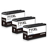 Hp 711XL-CZ133A Siyah Yüksek Kapasite Muadil Kartuş Avantaj Paket