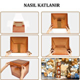 Baby Yazılı Ahşap Damarlı Baby Shower Dekorasyon Kutu Set