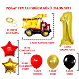 1 Yaş İnşaat Temalı Doğum Günü Parti Kutlama Seti