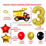3 Yaş İnşaat Temalı Doğum Günü Parti Kutlama Seti