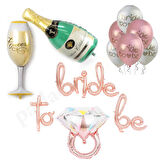 Bride To Be Bekarlığa Veda Parti Kutlama Seti 3