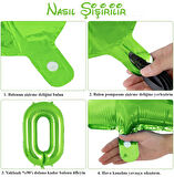 6 Yaş Dinazor Set; Rakam Folyo, 3 Adet Mini Dinazor ve 10 lu Balon