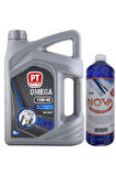 15w-40 4 Litre Benzinli Ve Dizel Araç Motor Yağı ( 1 Lt Oto Cam Suyu)