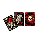 Puckator Skulls and Roses Premium Oyun Kağıdı Koleksiyonluk iskambil Kartları