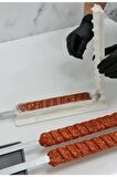 6 Adet Şiş ve Kebapmatik Adana Urfa Kebap Kalıbı Aparatı Pratik Hızlı Kebap Makinesi Kutusu