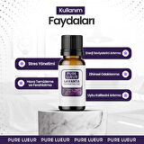 Lavanta Esansiyel Uçucu Koku Yağı Buhurdanlık Yağı Difüzör Esansı Hobi Esans Ortam Oda Kokusu 10ml