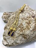 Gümüş Kazaziye Zirkon Kristal Taşlı İki Sallantılı Gümüş Tesbih Püskülü