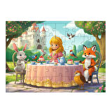 Ahşap Mdf Puzzle Yapboz Ormanda Çay Partisi 50 Parça 35*50 cm