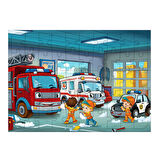 Ahşap Mdf Puzzle Yapboz Araba Tamir Atölyesi 50 Parça 35*50 cm