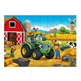 Ahşap Mdf Puzzle Yapboz Traktör Çiftlikte 50 Parça 35*50 cm