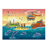 Ahşap Mdf Puzzle Yapboz Okyanus Maceraları 50 Parça 35*50 cm